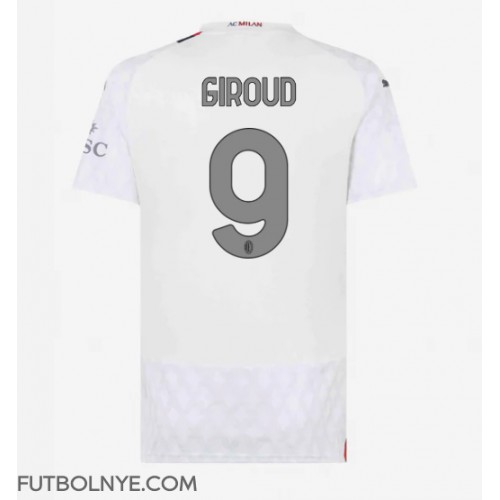 Camiseta AC Milan Olivier Giroud #9 Visitante Equipación para mujer 2023-24 manga corta